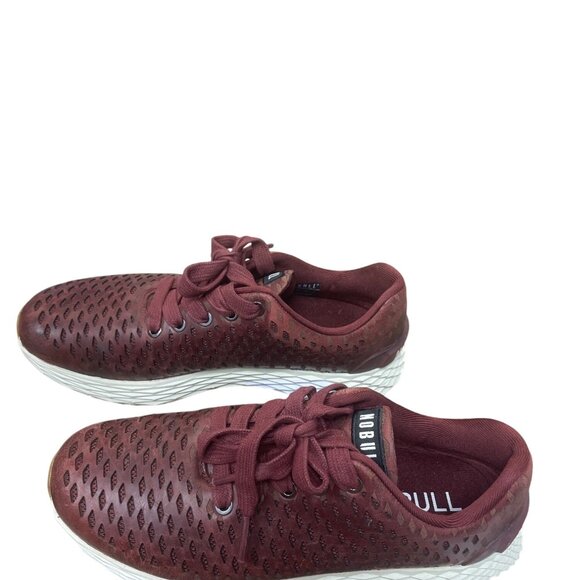 Nobull Mens Burgundy Knit perforated crossfit sneakers SZ 6.5 SKU 9415 - Picture 3 of 14